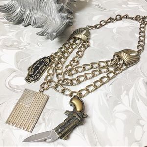 VINTAGE Charm Chain Necklace